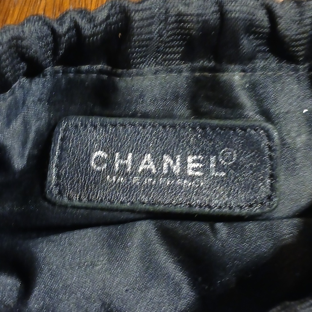 Chanel Black Drawstring Pouch - Picture 13 of 15